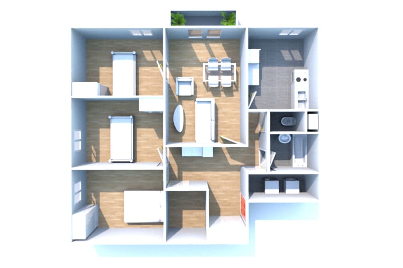 Appartement T4 à louer à Auffay, proche du centre-ville - Image 3