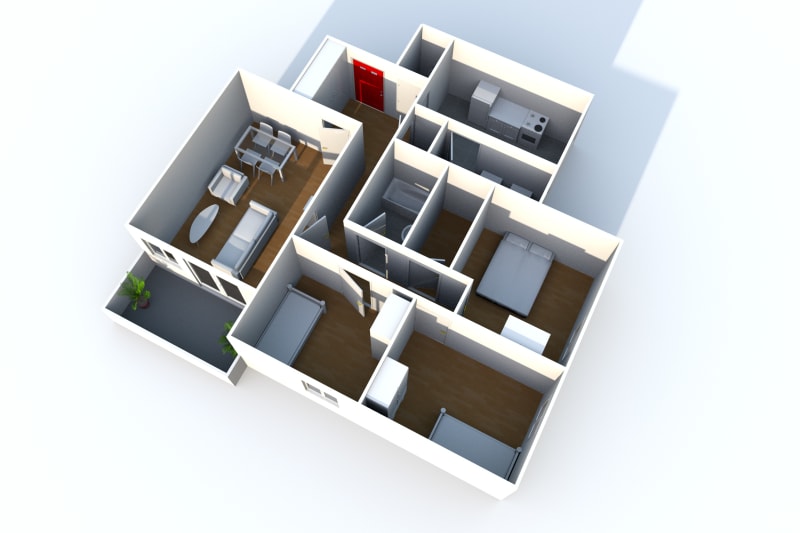 Appartement T4 en location à Auffay, à proximité du centre-ville - Image 4