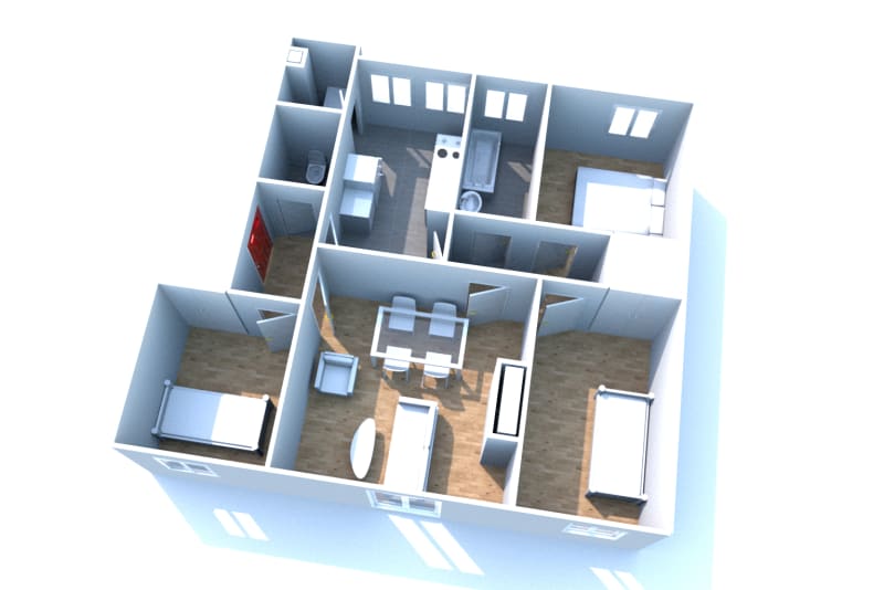 Location d'un appartement T4 à Barentin - Image 2