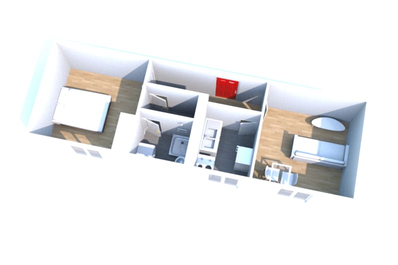 À Barentin, location d’un appartement 2 pièces - Image 2