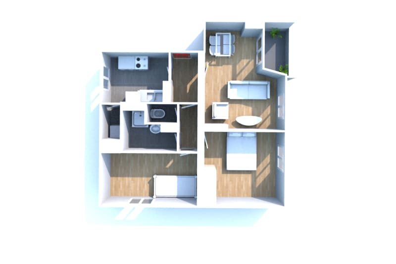 Location d'un appartement T3 à Barentin - Image 3