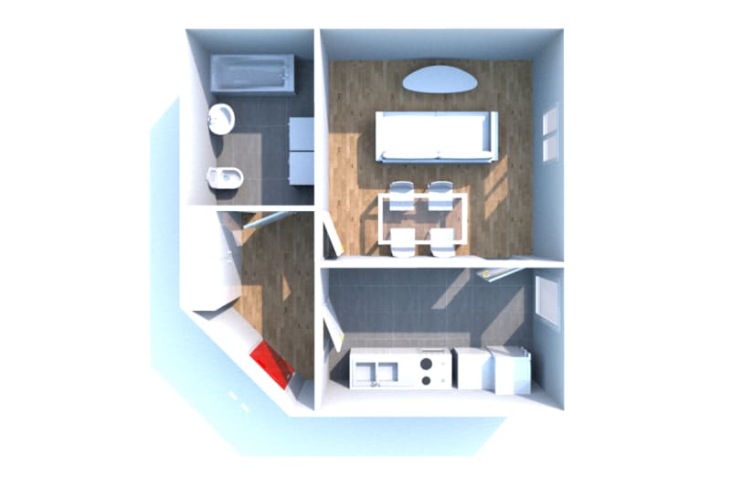 Appartement T1 à louer à Bois-Guillaume - Image 3