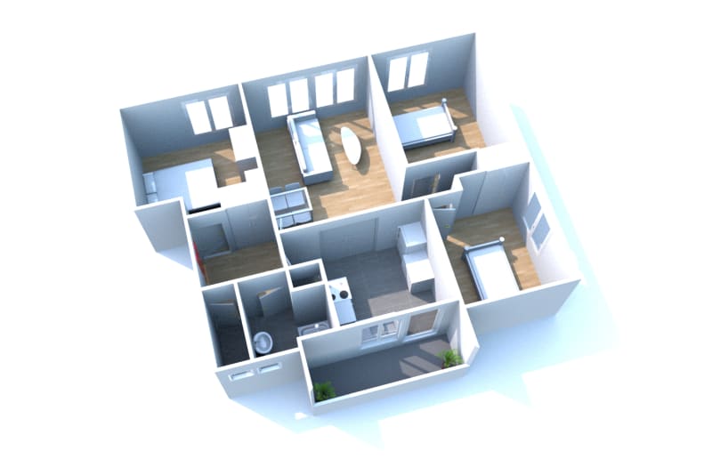 Bolbec : location appartement T4 - Image 1