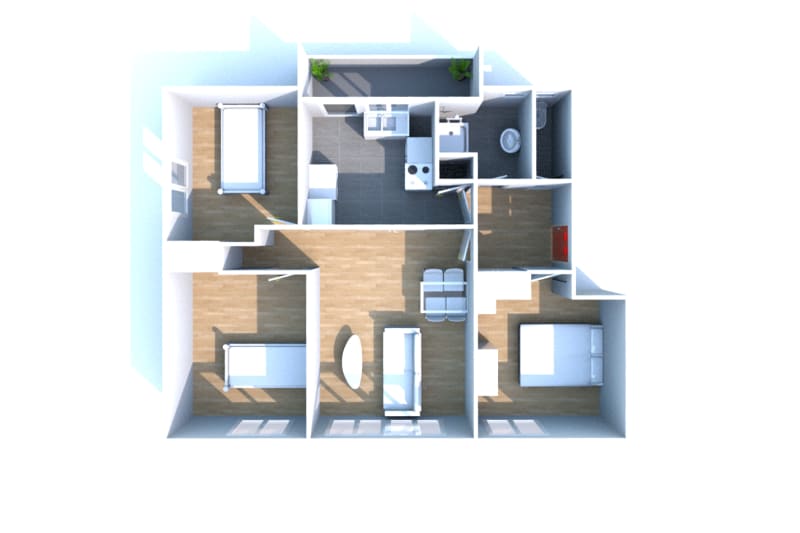 Bolbec : location appartement T4 - Image 2