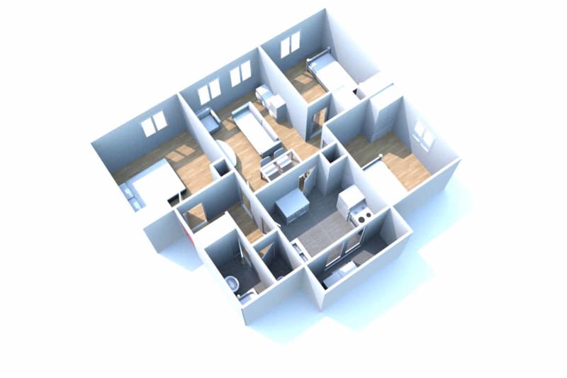 Appartement T4 à louer à Bolbec - Image 2