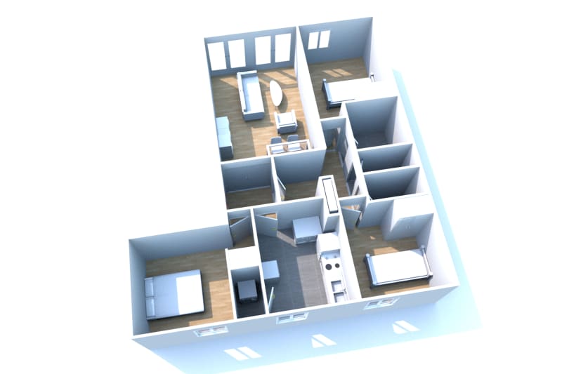 Location d'un appartement T4 à Bolbec - Image 2