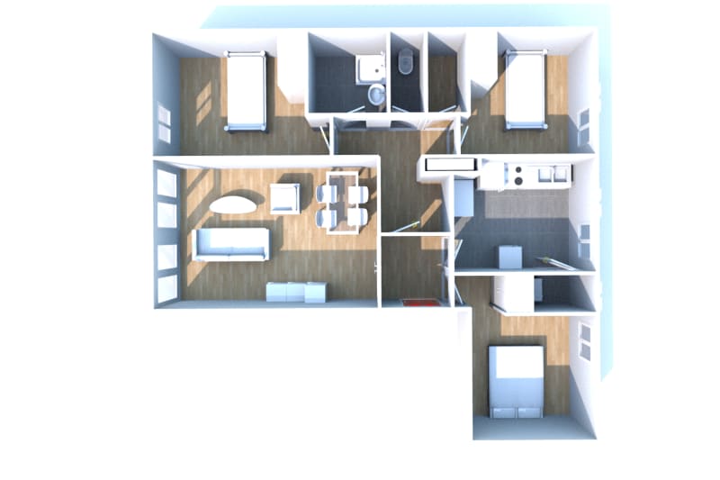 Location d'un appartement T4 à Bolbec - Image 3