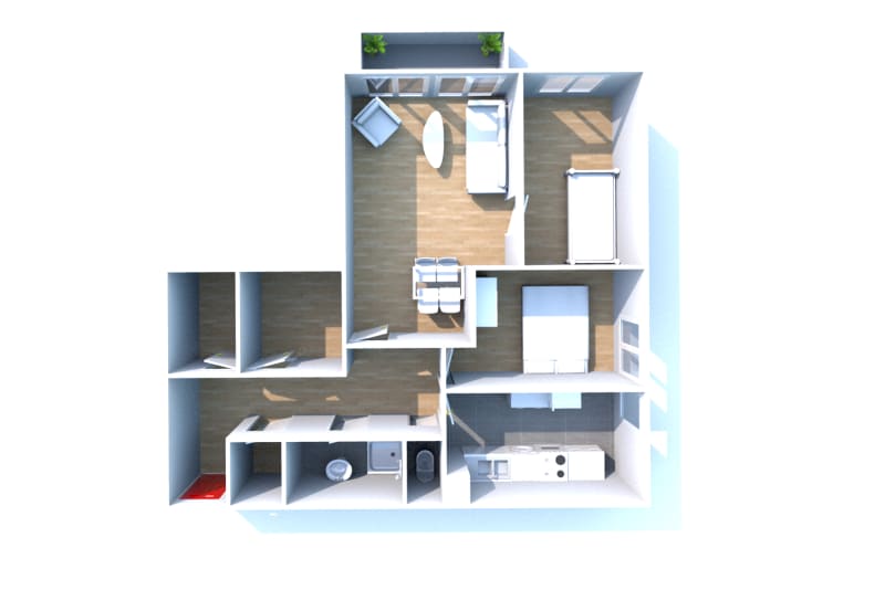 3 pièces appartement à louer à Bolbec - Image 8