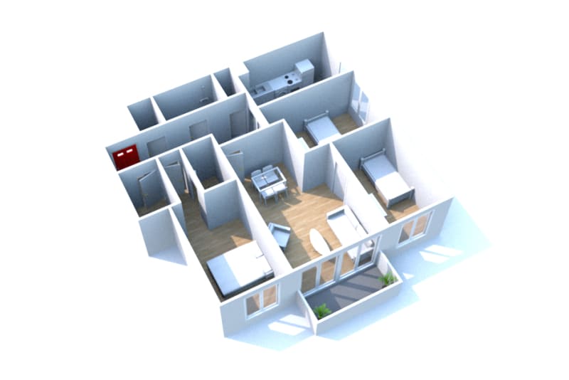 En location à Bolbec : appartement T4 - Image 2