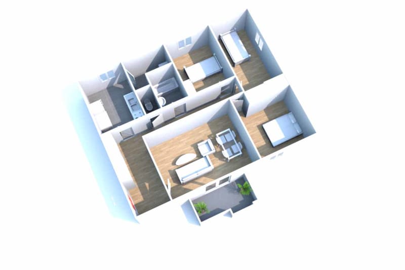 Appartement T4 à louer dans un quartier calme à Bolbec - Image 8