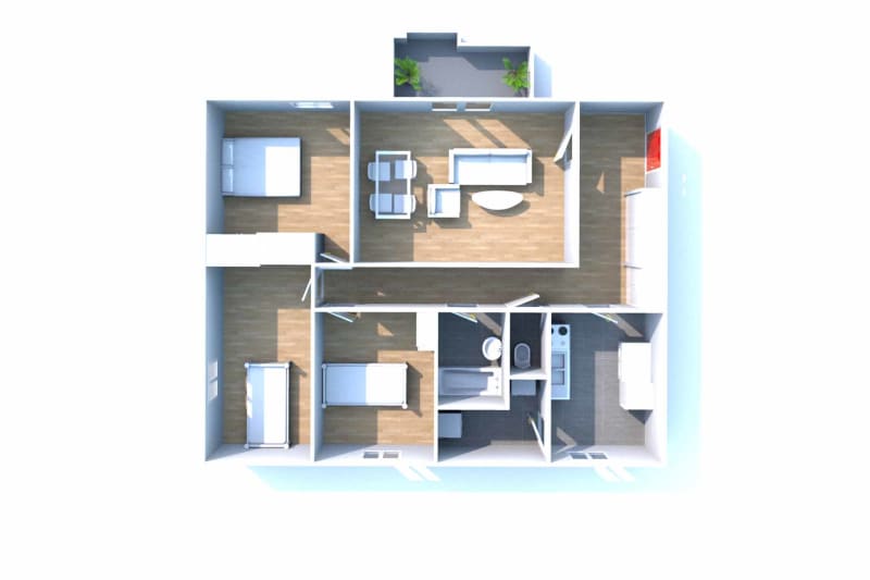 Appartement T4 à louer dans un quartier calme à Bolbec - Image 9