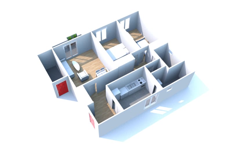 À Bolbec : location d'un appartement T3 - Image 2