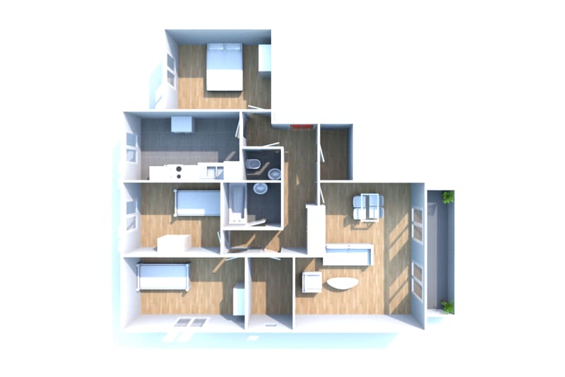 À Bolbec le beau soleil, location appartement T4 - Image 3