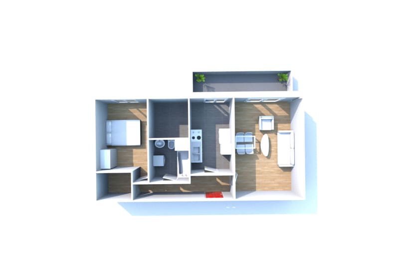 Location appartement 2 pièces à Bolbec, dans un cadre verdoyant - Image 3