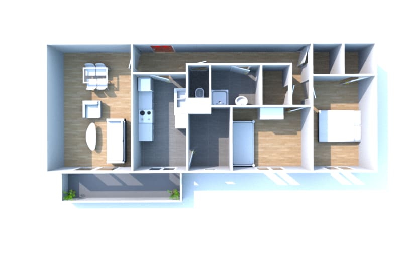 Bolbec le beau soleil : location T3 appartement - Image 3