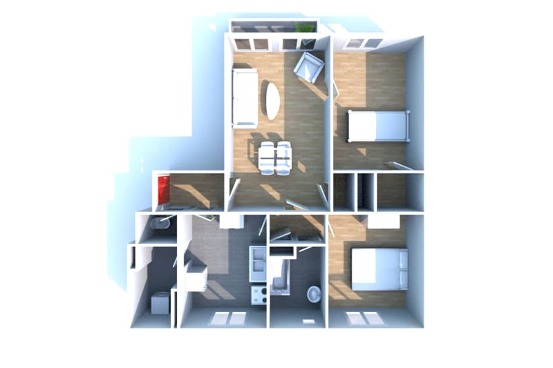 Appartement F3 à louer à Canteleu - Image 3