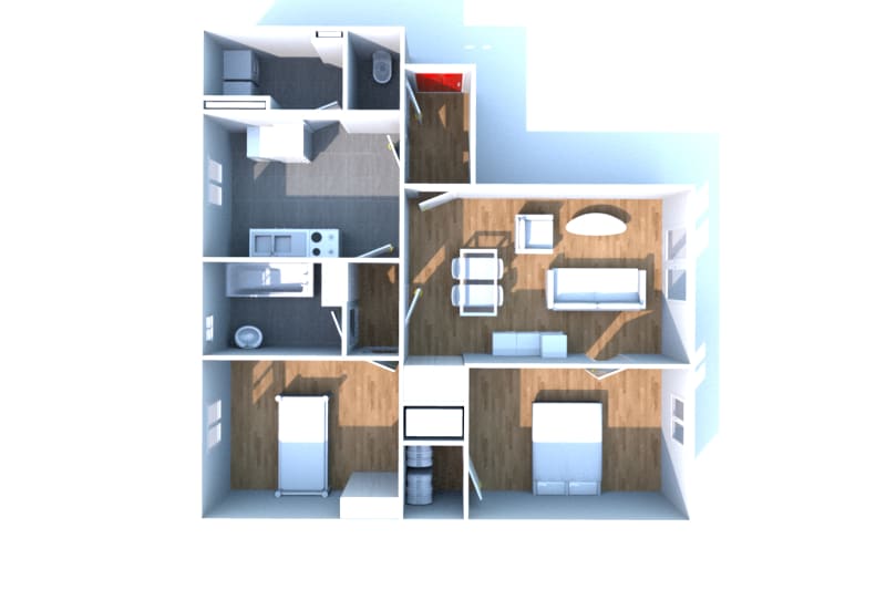 Canteleu à louer : appartement 3 pièces - Image 3