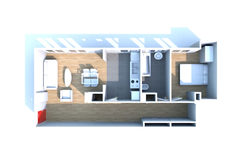 Louez cet appartement F2 à Canteleu - Image 3