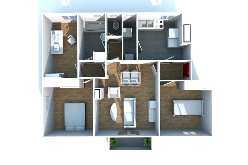 Appartement T4 en location à Canteleu - Image 3