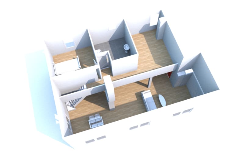 Duplex T3 en location à Canteleu - Image 4