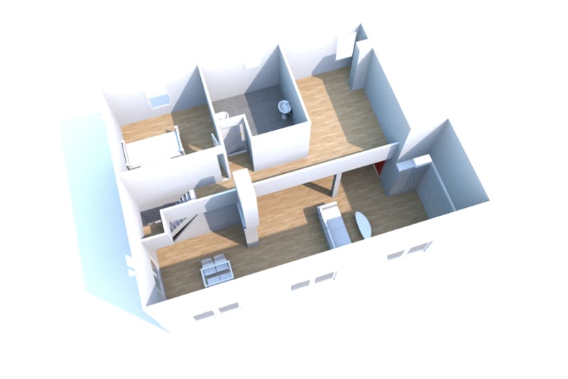 Location d'un appartement duplex T3 à Canteleu - Image 4