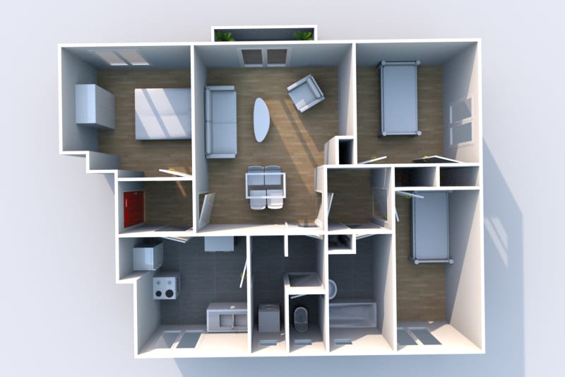 Appartement F4 en location à Canteleu - Image 4