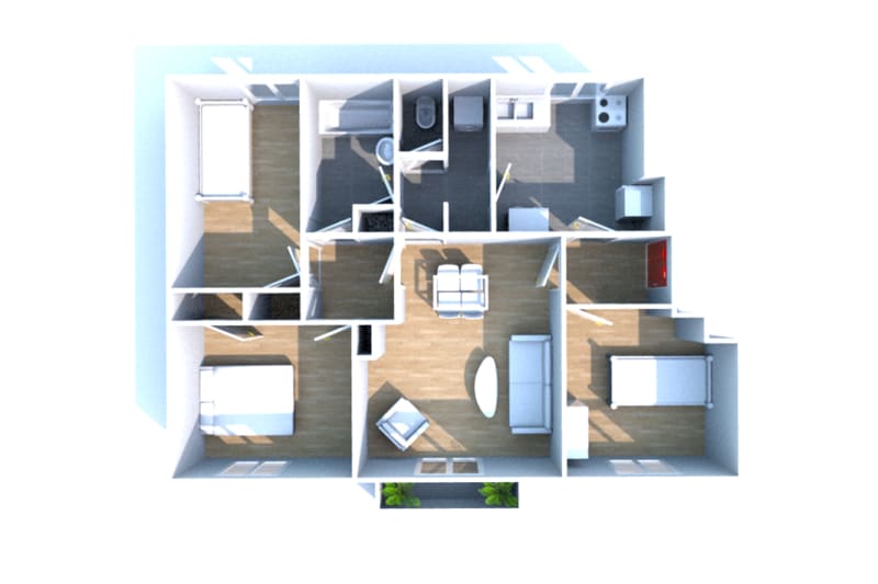 Location appartement T4 à Canteleu proche de l'école élémentaire - Image 3