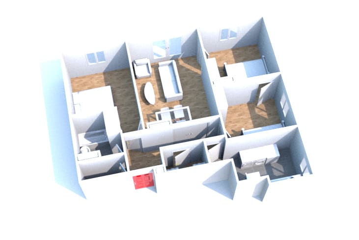 Location appartement F4 à Canteleu proche de l'école élémentaire - Image 2