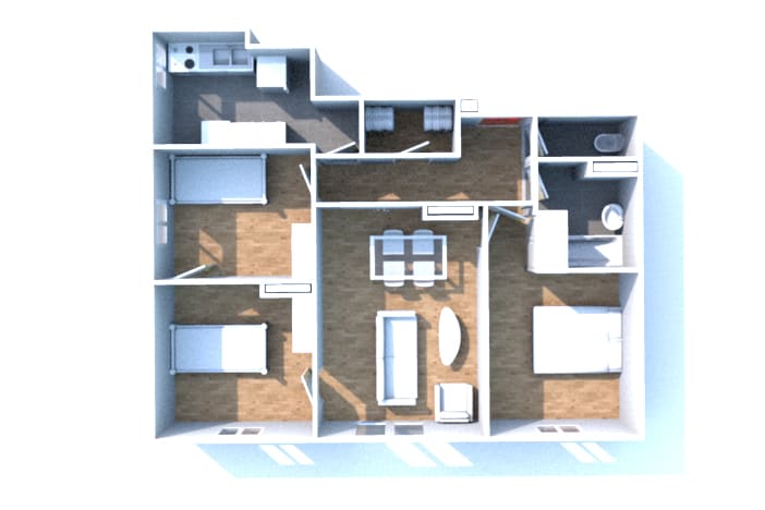 Location appartement F4 à Canteleu proche de l'école élémentaire - Image 3
