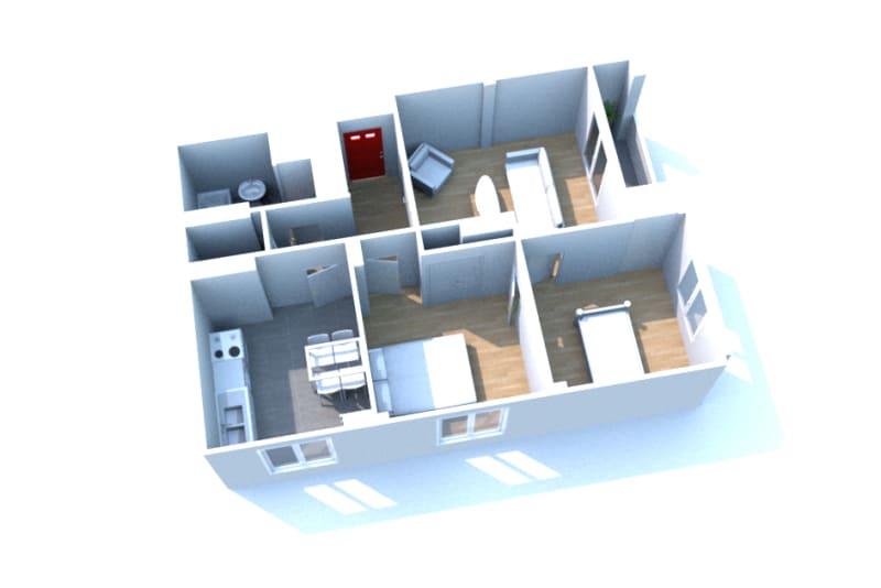 T3 appartement à louer à Canteleu - Image 2