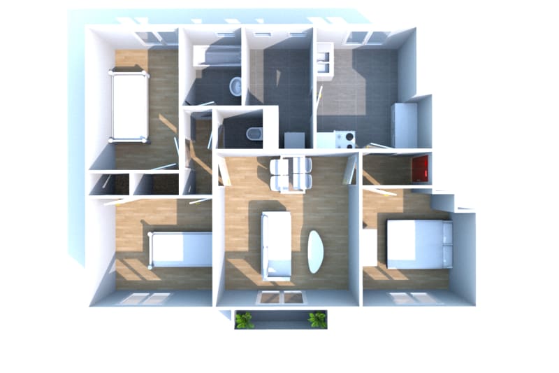 T4 appartement à louer à Canteleu Sud - Image 3