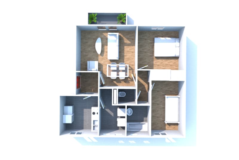 Appartement F3 en location à Canteleu proche Téor - Image 3