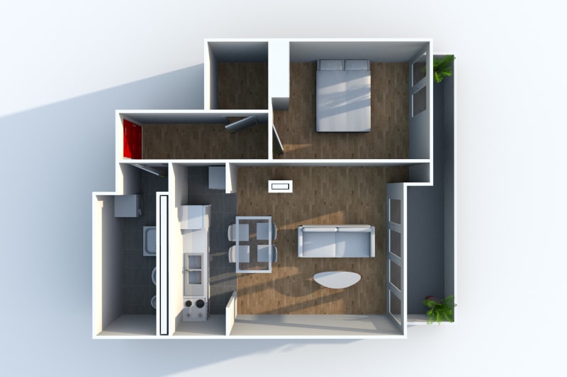 Appartement T2 en location à Canteleu - Image 3