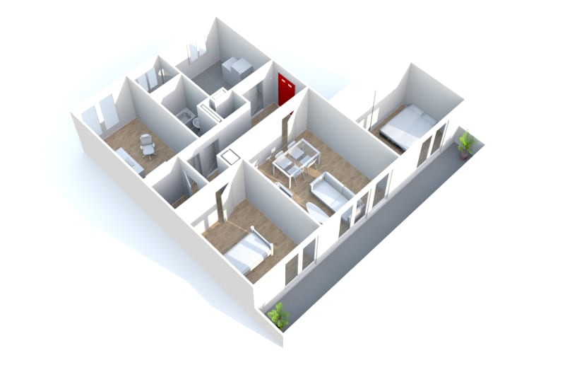Location appartement T3 à Canteleu dans un quartier résidentiel - Image 2