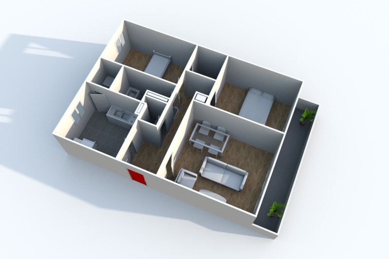 Appartement F3 à louer dans quartier résidentiel à Canteleu - Image 4