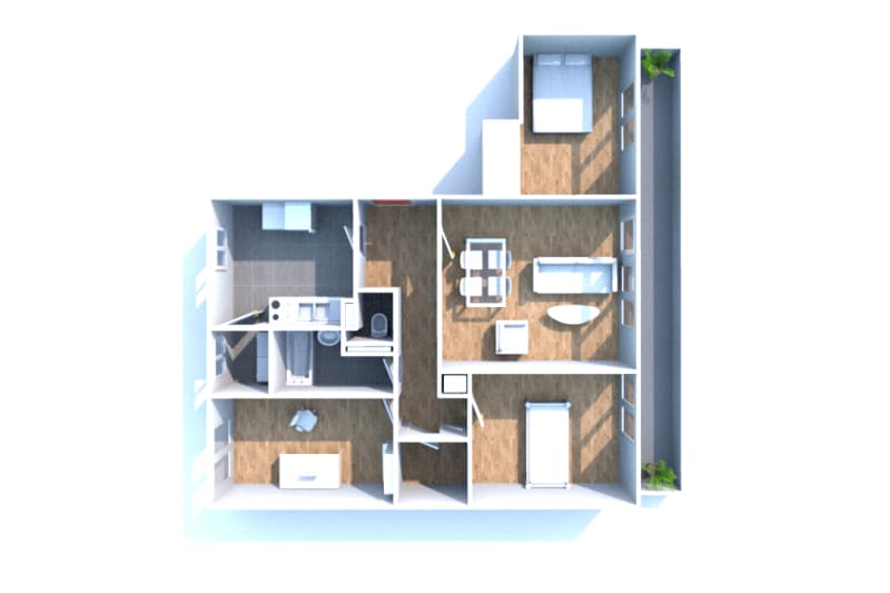 Appartement F4 à louer dans quartier résidentiel à Canteleu - Image 5