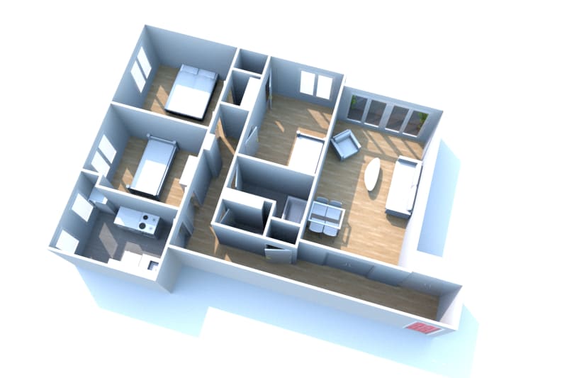 À louer : appartement 4 pièces avec vue sur Canteleu - Image 2