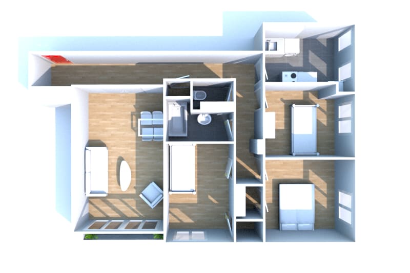 À louer : appartement 4 pièces avec vue sur Canteleu - Image 3