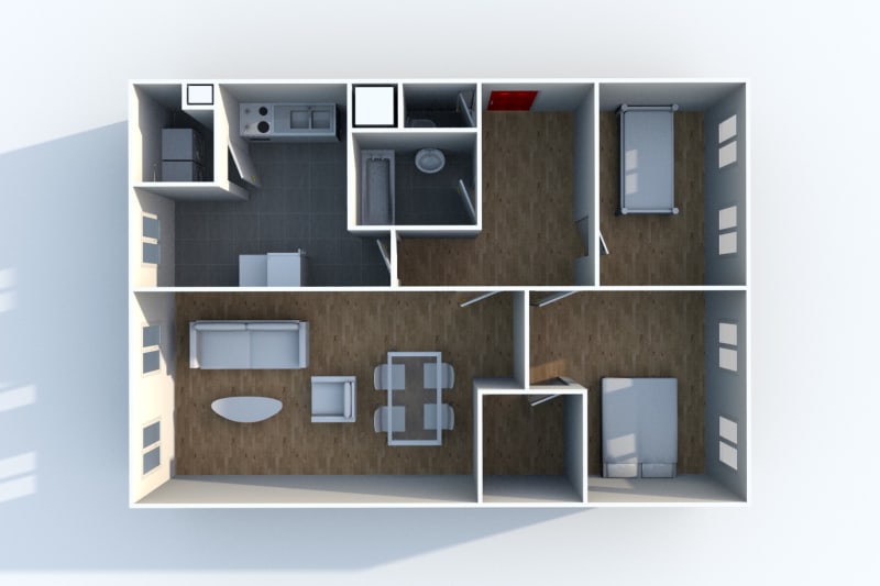 Appartement F3 en location dans quartier résidentiel à Canteleu - Image 4