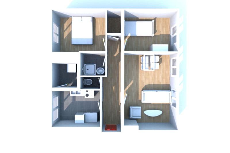 À Cany-Barville : location appartement T3 - Image 3