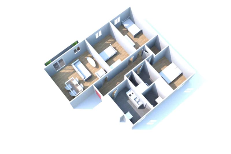 T4 appartement à louer à Cany-Barville - Image 2