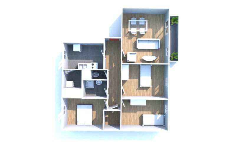 T4 appartement à louer à Cany-Barville - Image 3