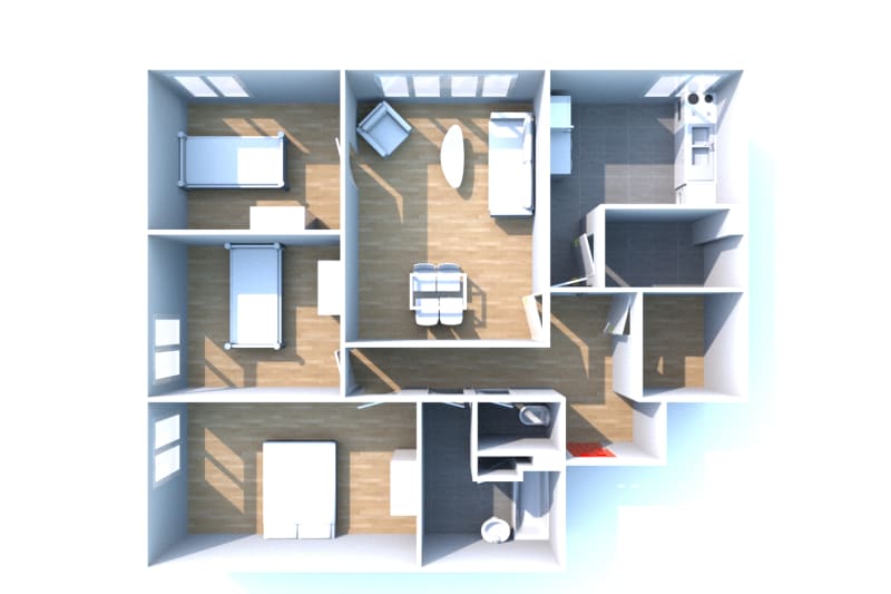 À Cany-Barville, location appartement 4 pièces - Image 3