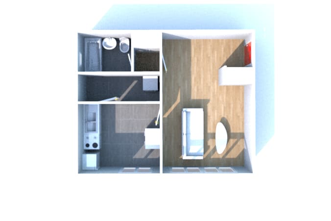 À Cany-Barville : location appartement T1 - Image 3