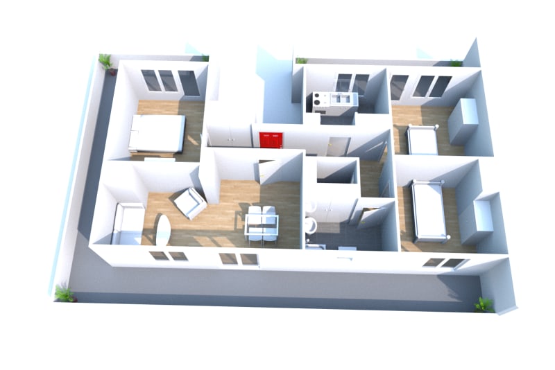 Location appartement T4, centre-ville de Rives en Seine - Image 2