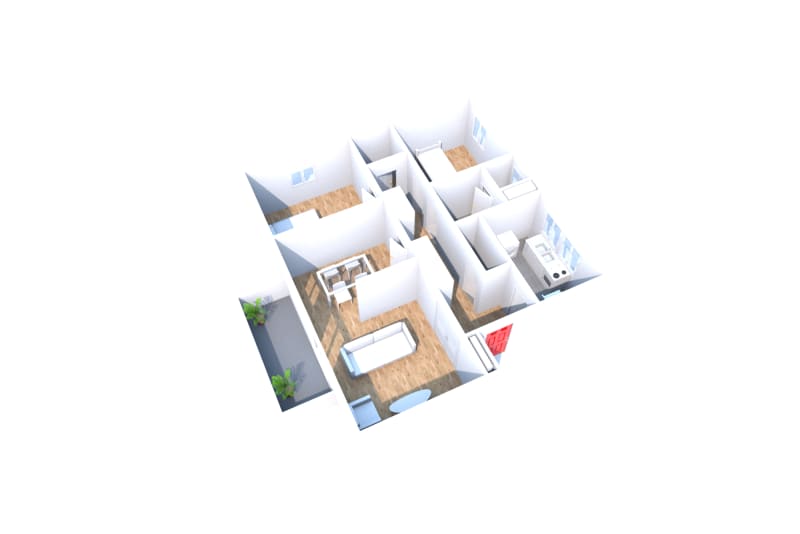 À louer à Rives-en-Seine : grand appartement T3 - Image 2