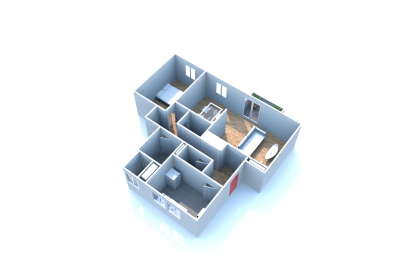 Grand F2 appartement à louer à Rives en Seine - Image 2
