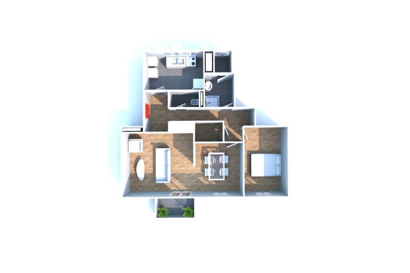 Grand F2 appartement à louer à Rives en Seine - Image 3