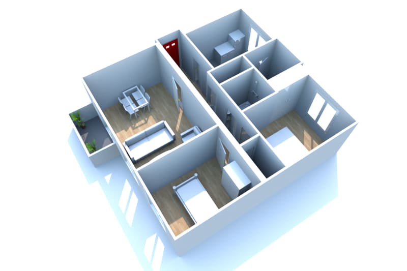 Appartement T3 à louer à Clères, secteur Bas de Beauce - Image 2