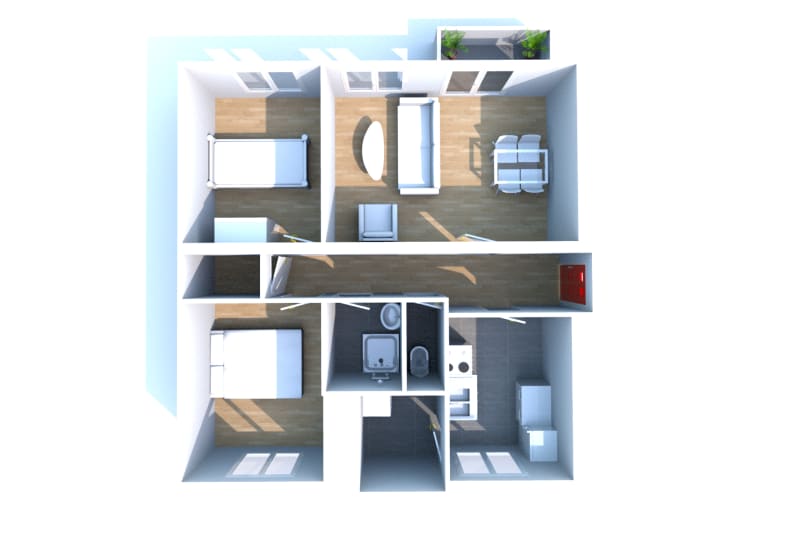 À louer : appartement T3 à Clères - Image 3